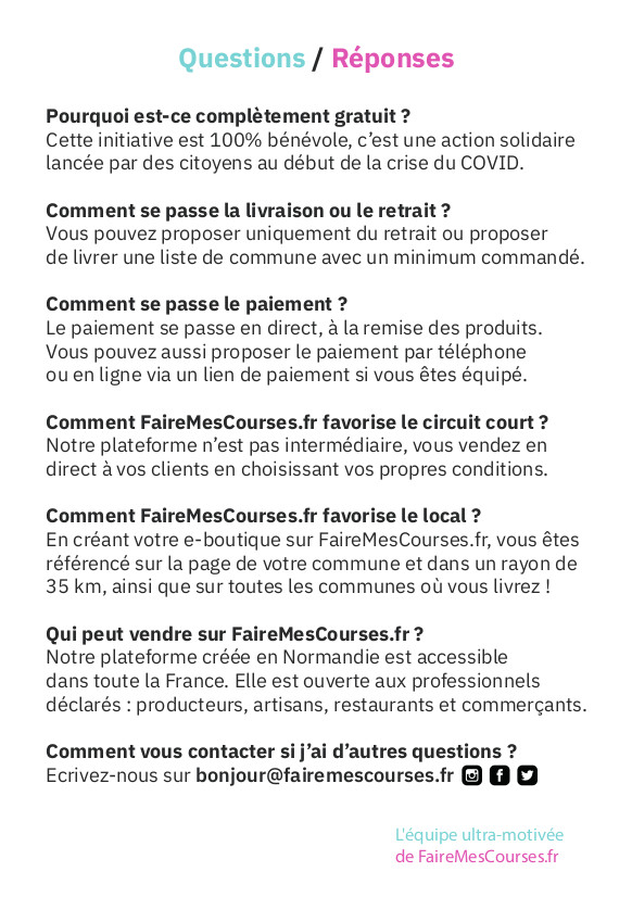 FaireMesCourses Flyer 2