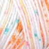 Pelote de laine Baby ok color blanc orange, Odrey créa et ses petites pelotes